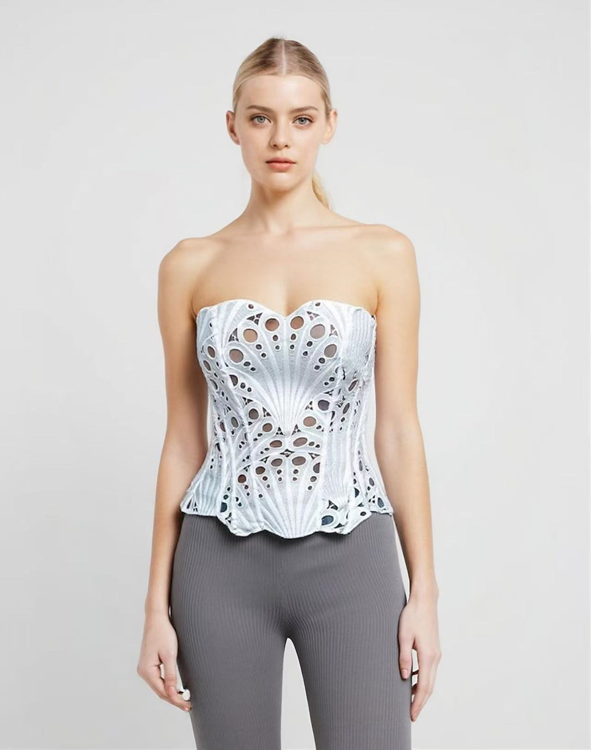 2in1 Layered corset top