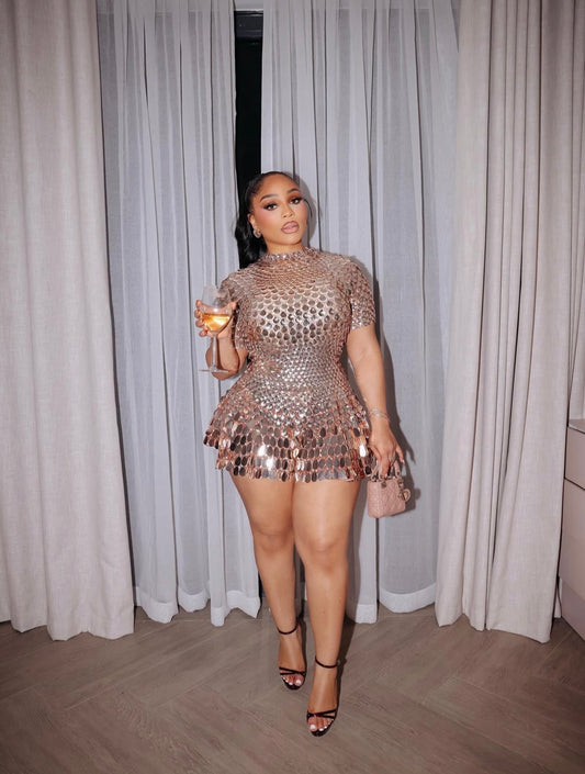 Shell sequin dress