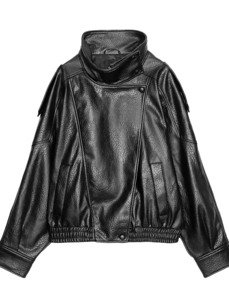 Faux leather jacket