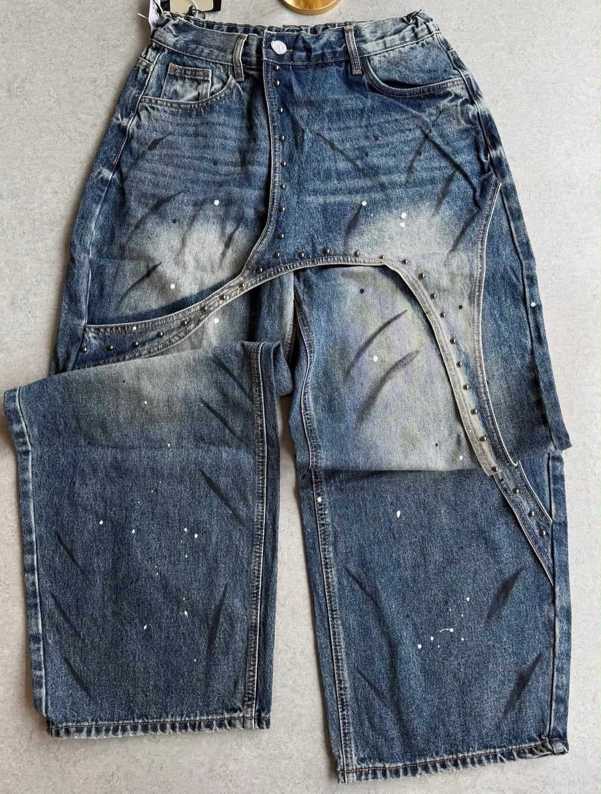 Fold over denim