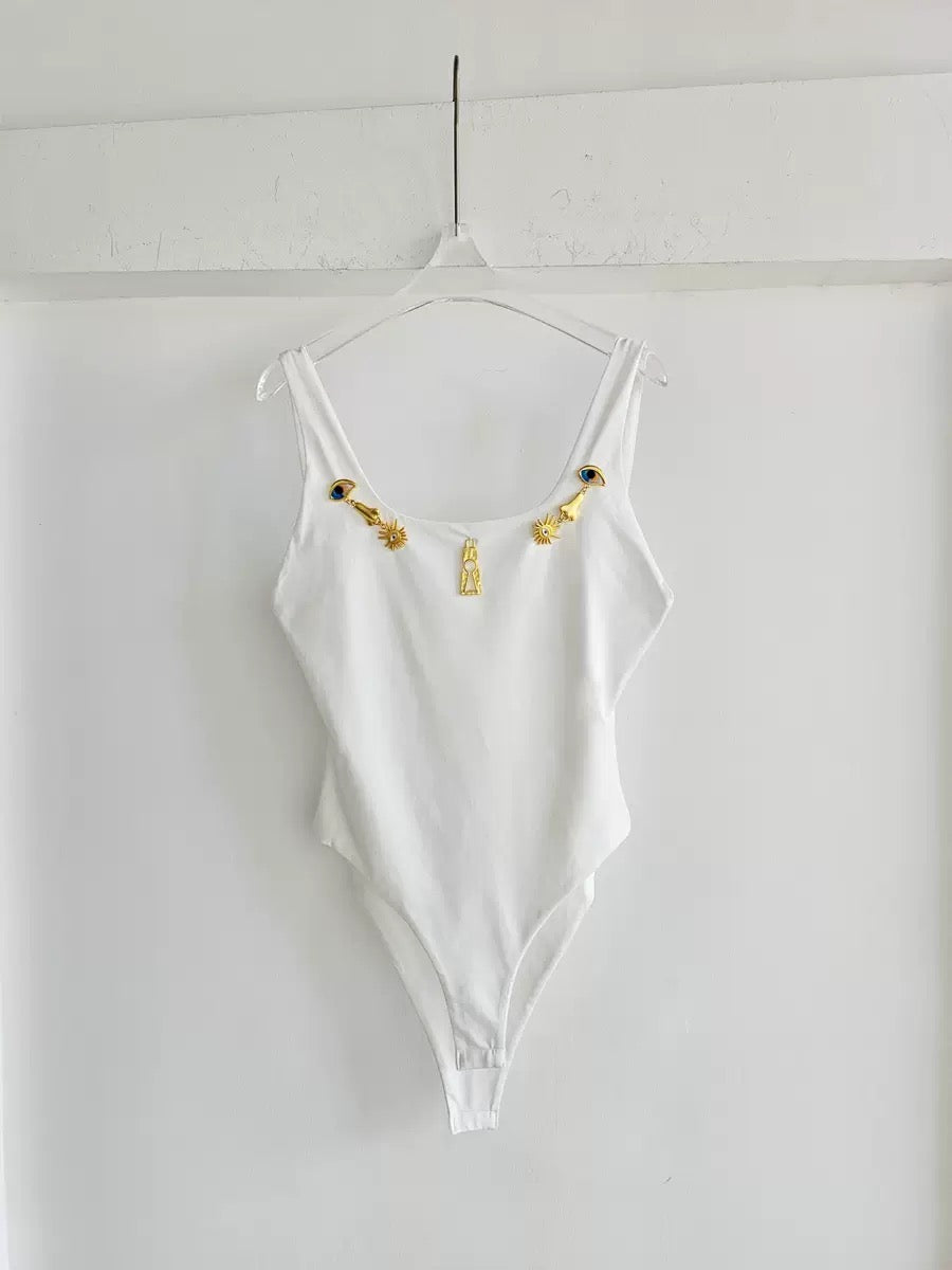 Scoop neck bodysuit