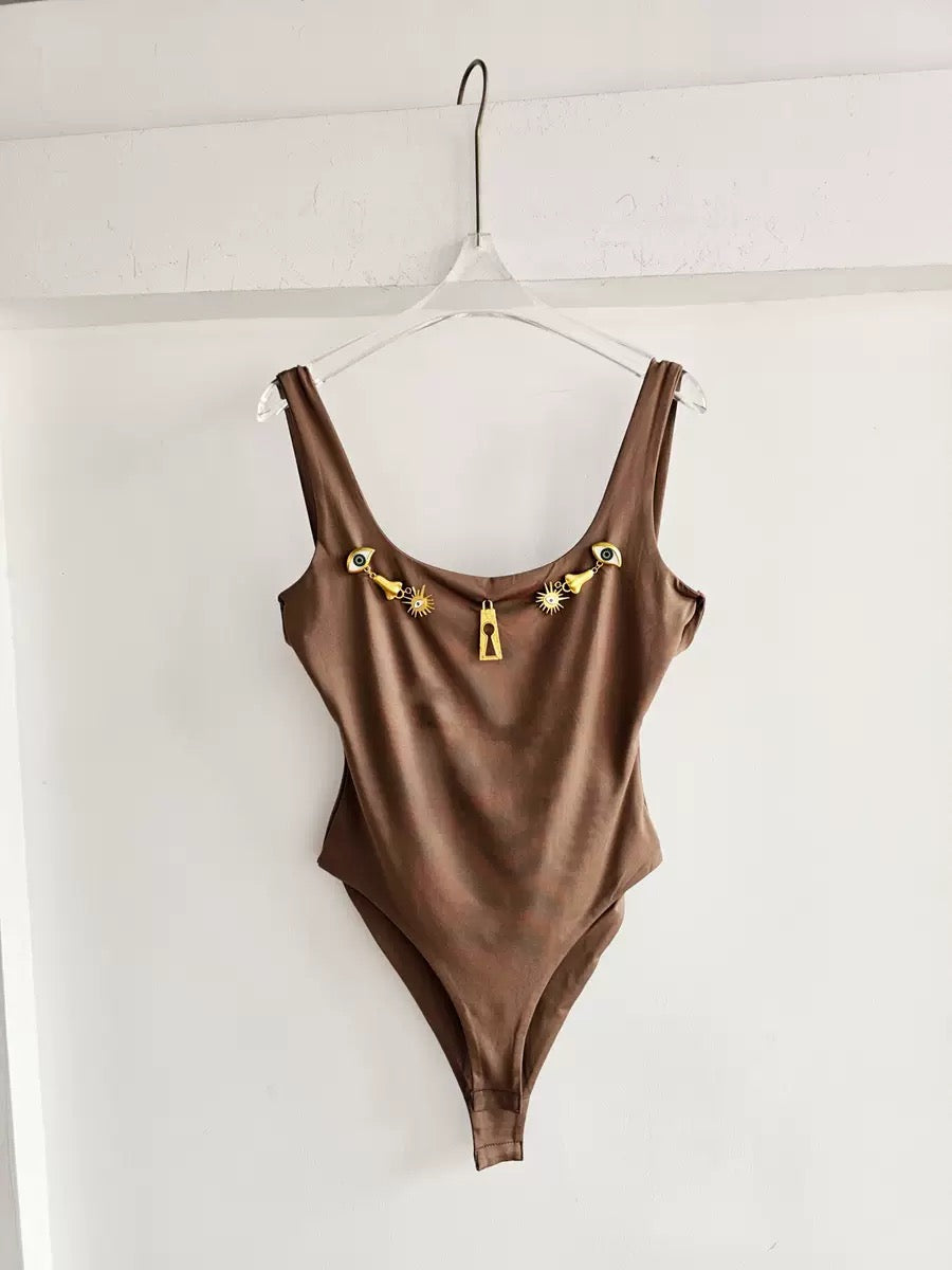 Scoop neck bodysuit