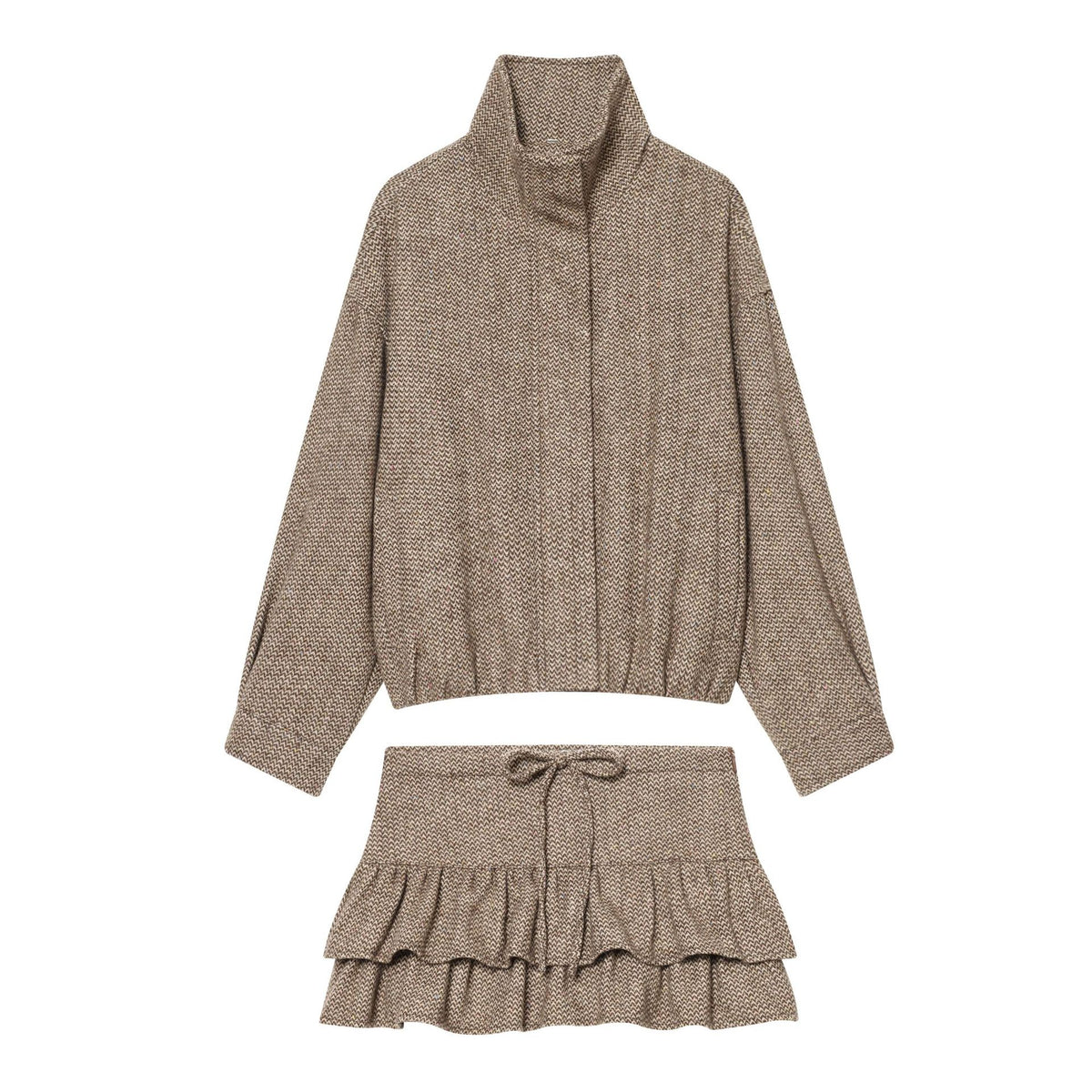 Wool skort set
