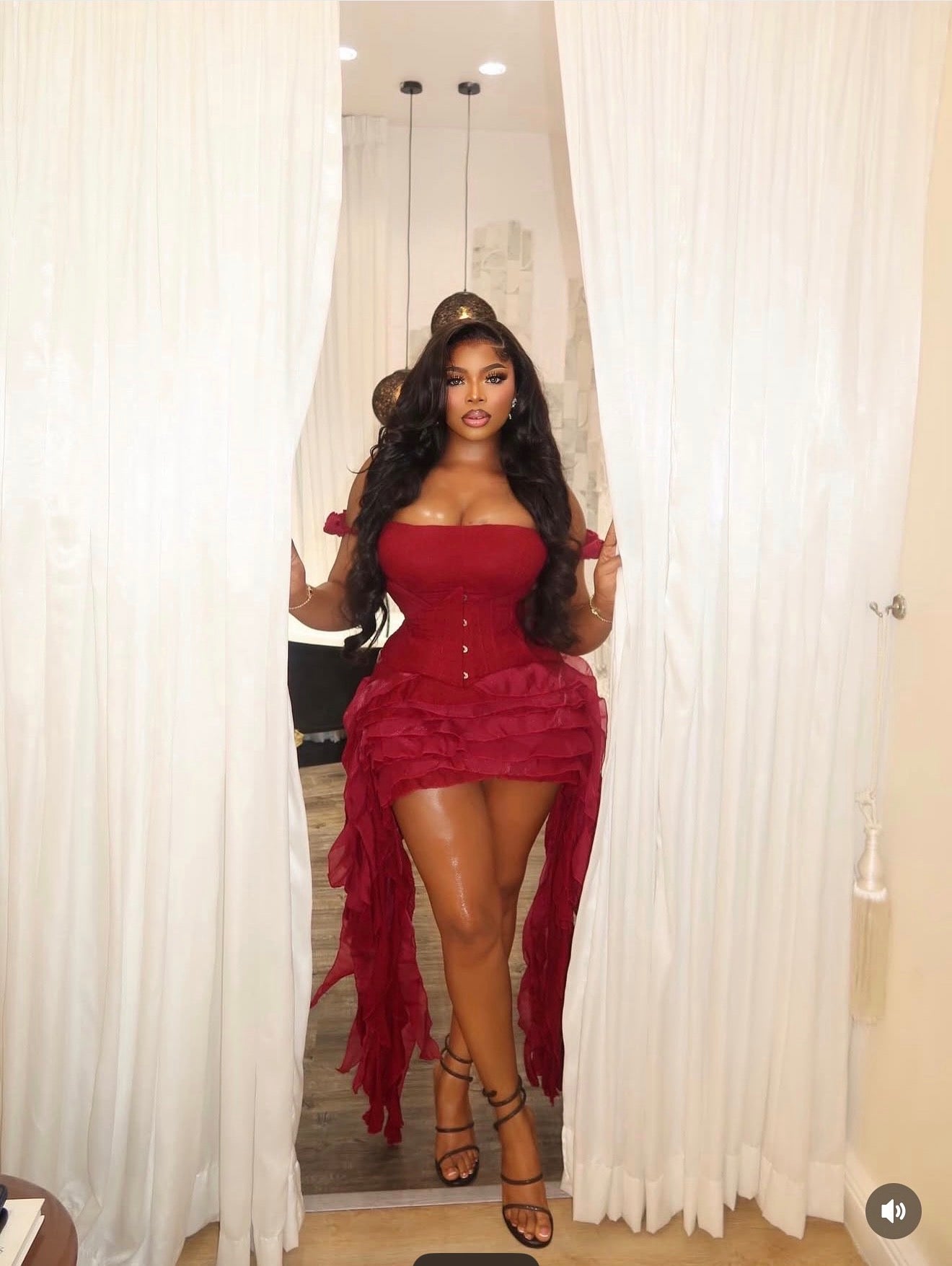 Three-piece corset dress