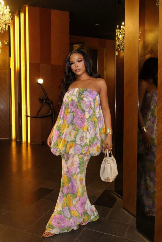 Laurel floral print dress
