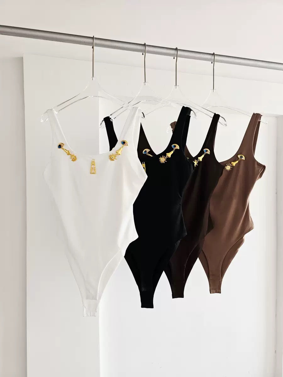Scoop neck bodysuit