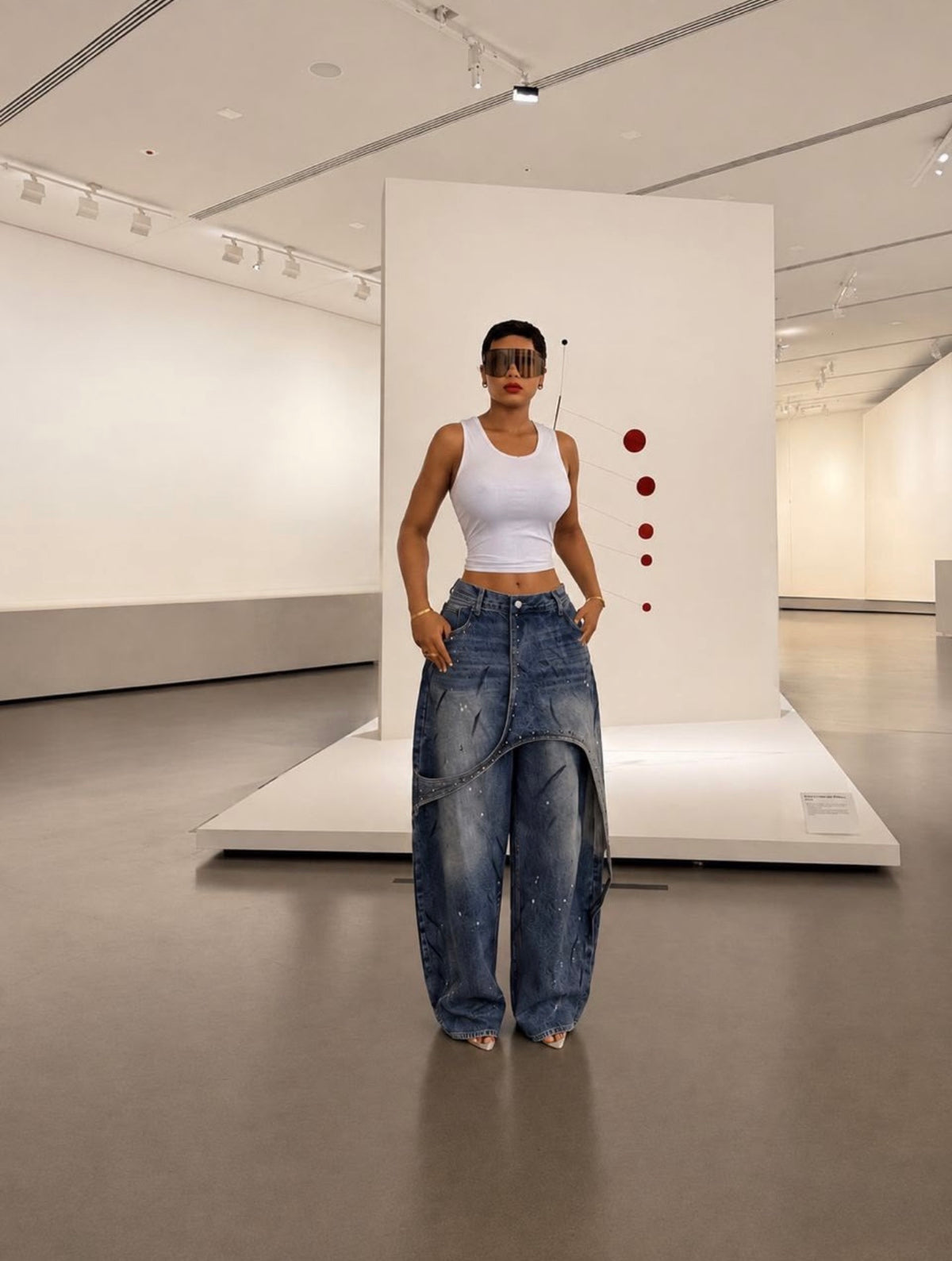 Fold over denim