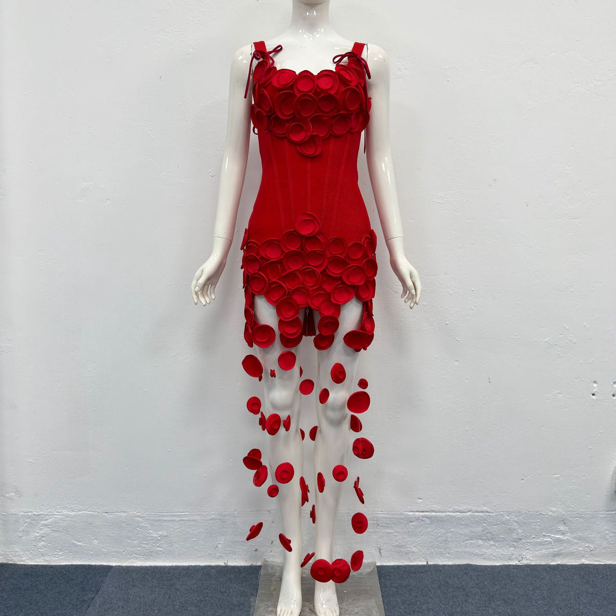 Circle cut-out bandage dress